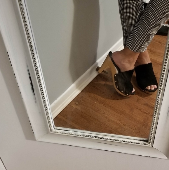 FLOGG BLACK SUEDE CLOGS - Picture 4 of 4